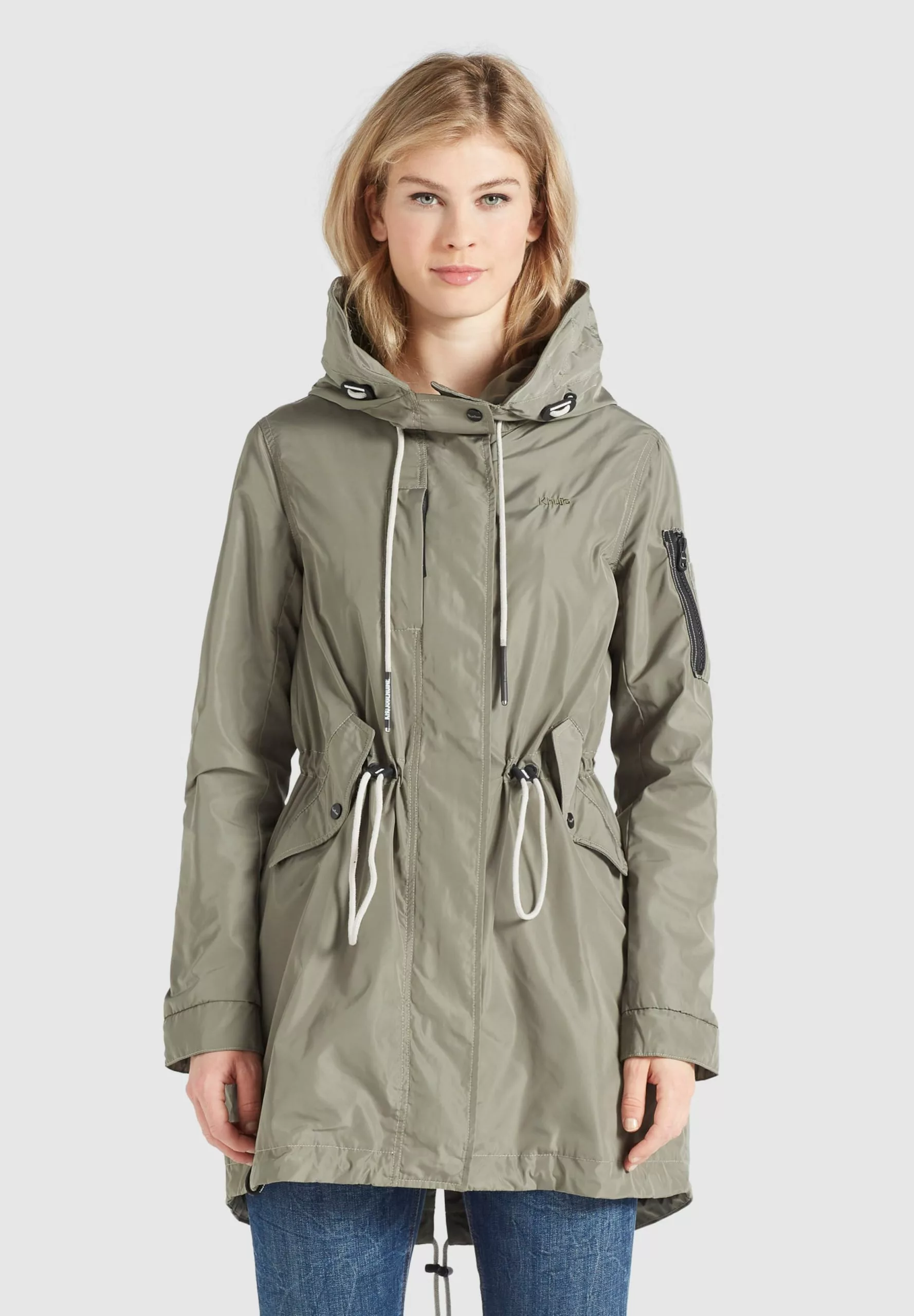Khujo Parkas Parka Mi-saison CATHARINA Femme Kaki 4 Khujo Parkas Parka Mi-saison CATHARINA Femme Kaki – Image 2