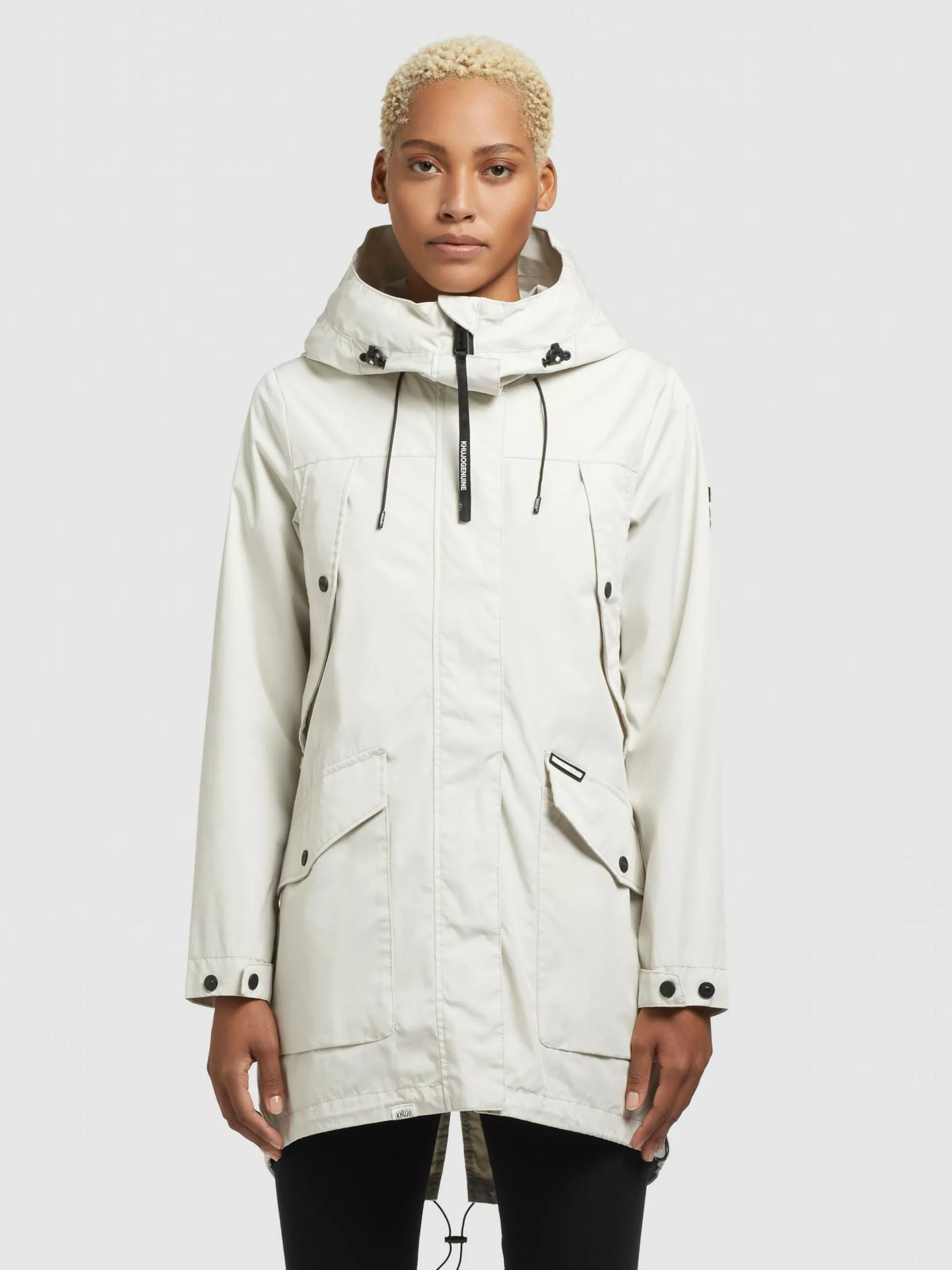 Khujo Manteaux De Mi-saison Manteau Mi-saison AIRA Femme Gris Clair 8 Khujo Manteaux De Mi-saison Manteau Mi-saison AIRA Femme Gris Clair – Image 6
