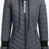 Khujo Manteaux Dhiver Manteau D’hiver Nita Femme Anthracite