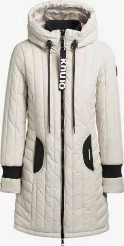 Khujo Manteaux De Mi-saison Manteau Mi-saison Jerry Femme Blanc Cassé