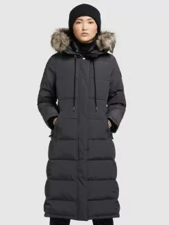 Khujo Manteaux Dhiver Manteau D’hiver LOLL Femme Anthracite -Magasin D'usine Khujo c7745b66e227dd40b308ff3e707e7755