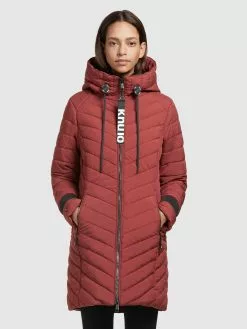 Khujo Manteaux Dhiver Manteau D’hiver Nita Femme Rouge Foncé -Magasin D'usine Khujo c7b10ff8d3f21c98160af6ddaa29c9e4