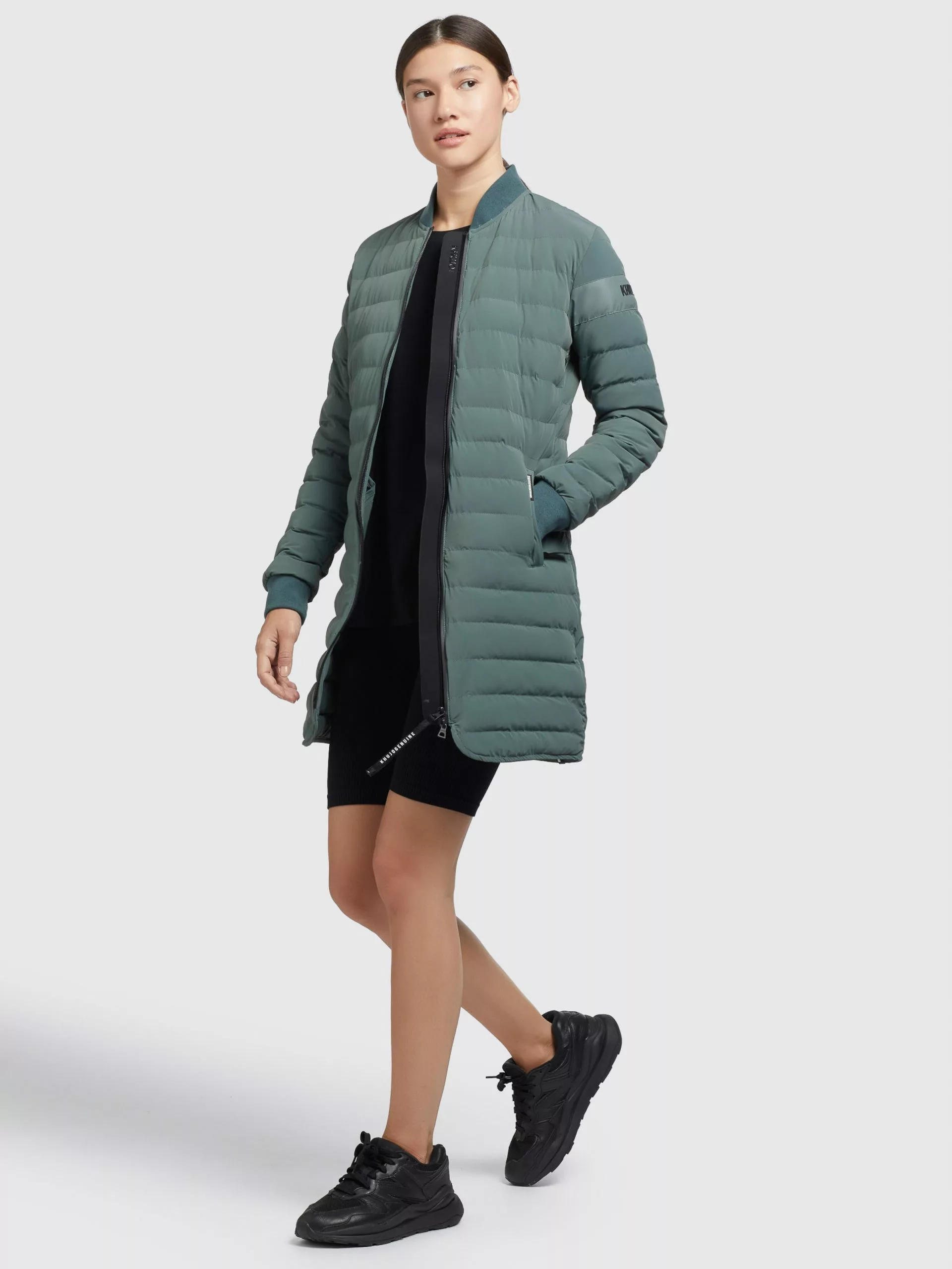 Khujo Vestes De Mi-saison Veste Mi-saison Greta Femme Vert Foncé 8 Khujo Vestes De Mi-saison Veste Mi-saison Greta Femme Vert Foncé – Image 6