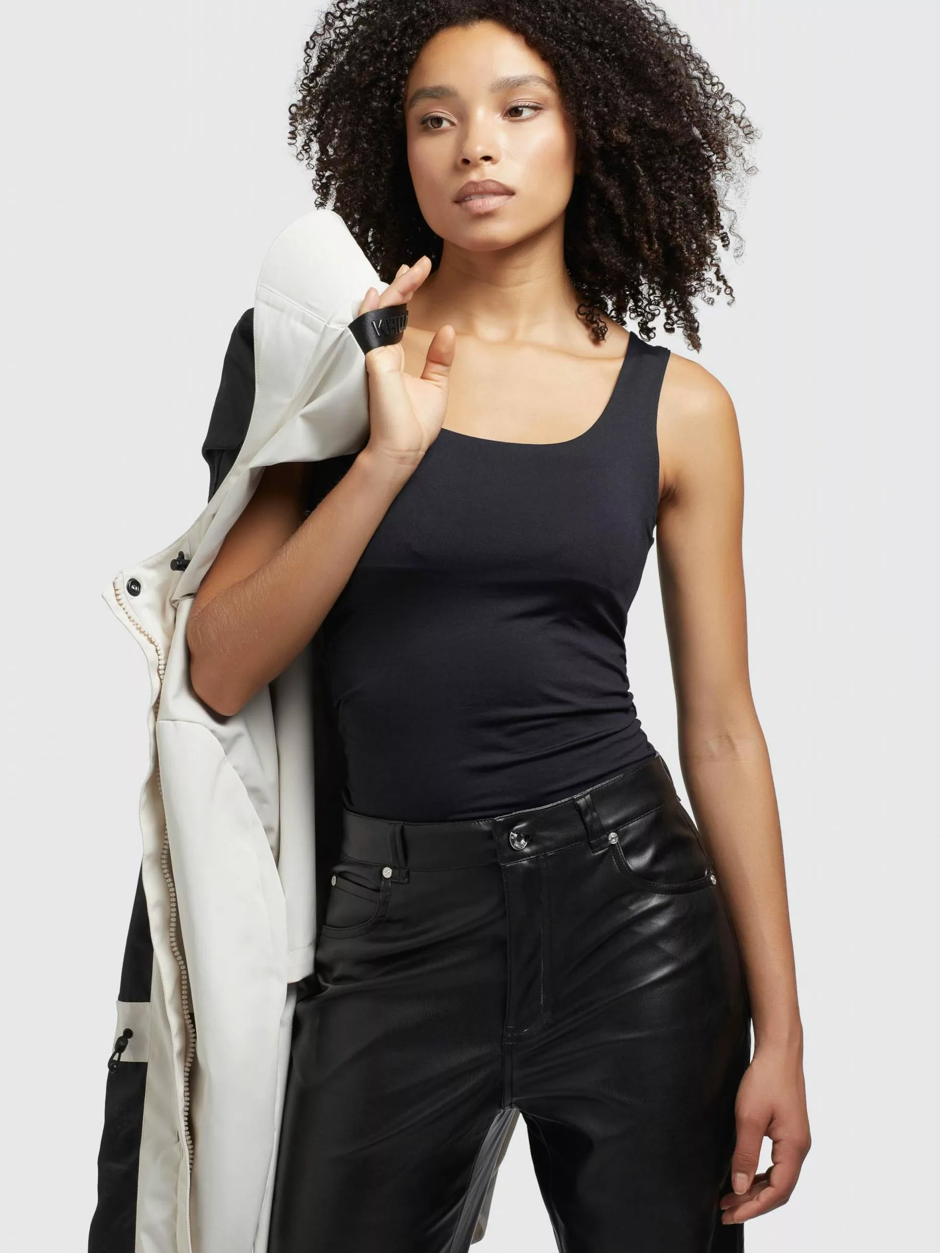 Khujo Manteaux De Mi-saison Manteau Mi-saison Jomana Femme Blanc Cassé 10 Khujo Manteaux De Mi-saison Manteau Mi-saison Jomana Femme Blanc Cassé – Image 8