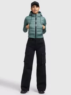 Khujo Vestes De Mi-saison Veste Mi-saison Dalis Matt Femme Jade -Magasin D'usine Khujo cb9474ea615c9df96b163ef5df0535f9