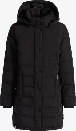 Khujo Manteaux Dhiver Manteau D’hiver Delinas Femme Noir