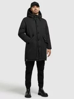 Khujo Parkas Parka D’hiver Terra Homme Noir -Magasin D'usine Khujo cc48df115e04e364a467362f5641887a