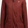 Khujo Parkas Parka Mi-saison Femme Rouge Rouille