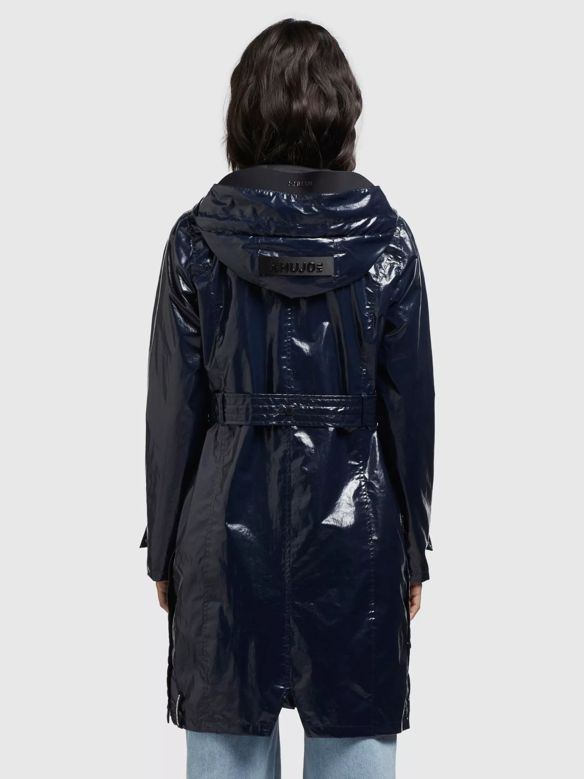 Khujo Manteaux De Pluie Manteau Mi-saison Alecia Femme Bleu Nuit 6 Khujo Manteaux De Pluie Manteau Mi-saison Alecia Femme Bleu Nuit – Image 4