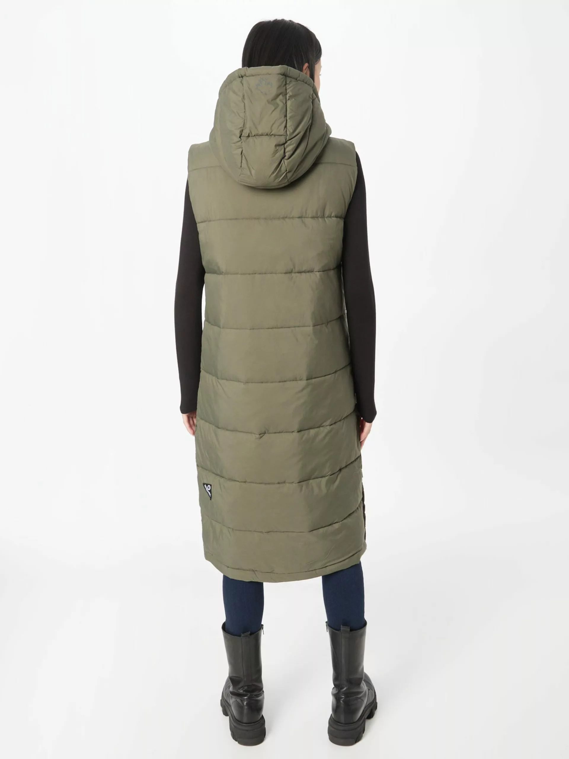 Khujo Vestes Sans Manches Gilet Tourin Femme Kaki 5 Khujo Vestes Sans Manches Gilet Tourin Femme Kaki – Image 3