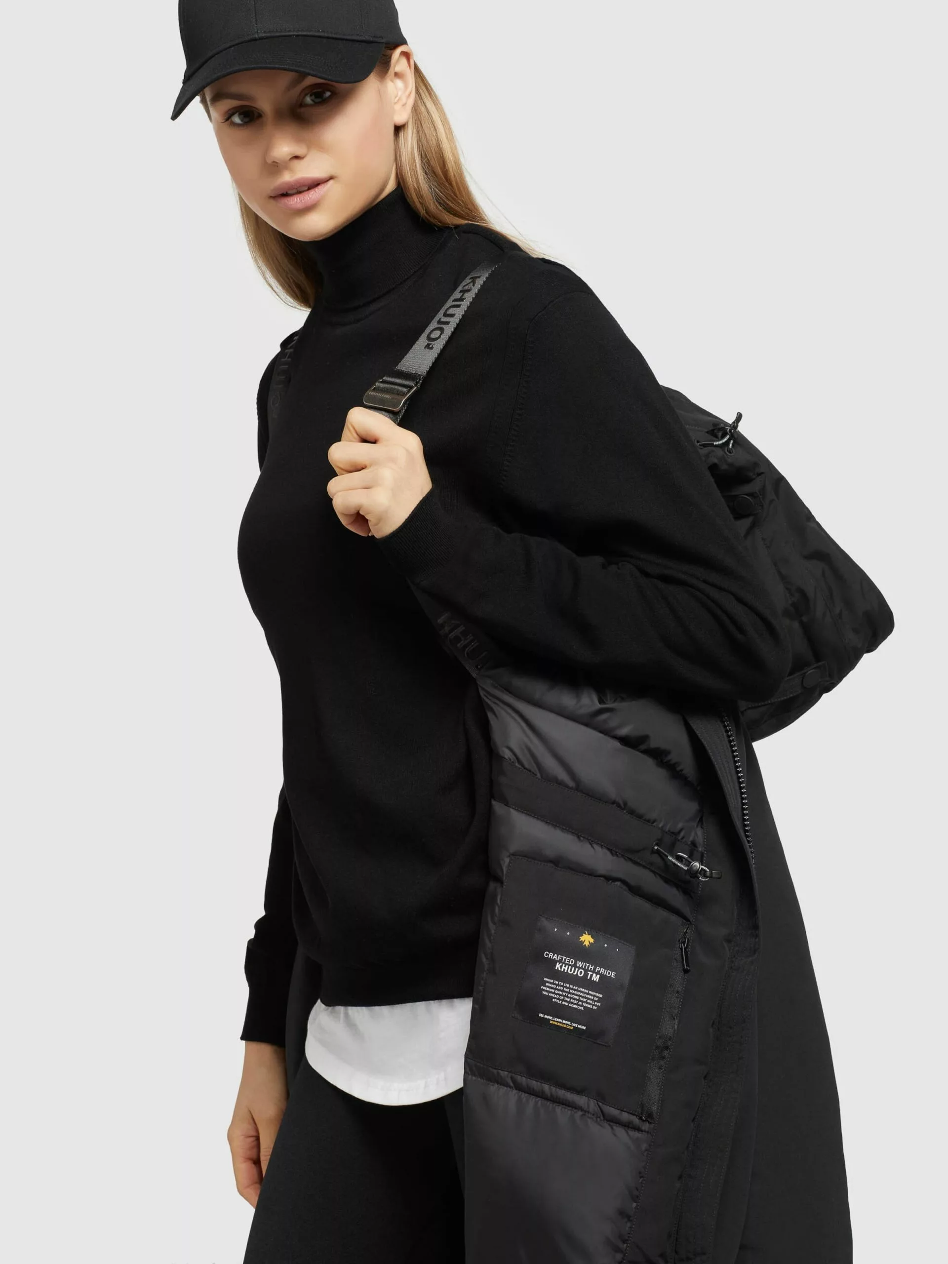 Khujo Manteaux Dhiver Manteau D’hiver ABELLA Femme Noir 10 Khujo Manteaux Dhiver Manteau D’hiver ABELLA Femme Noir – Image 8