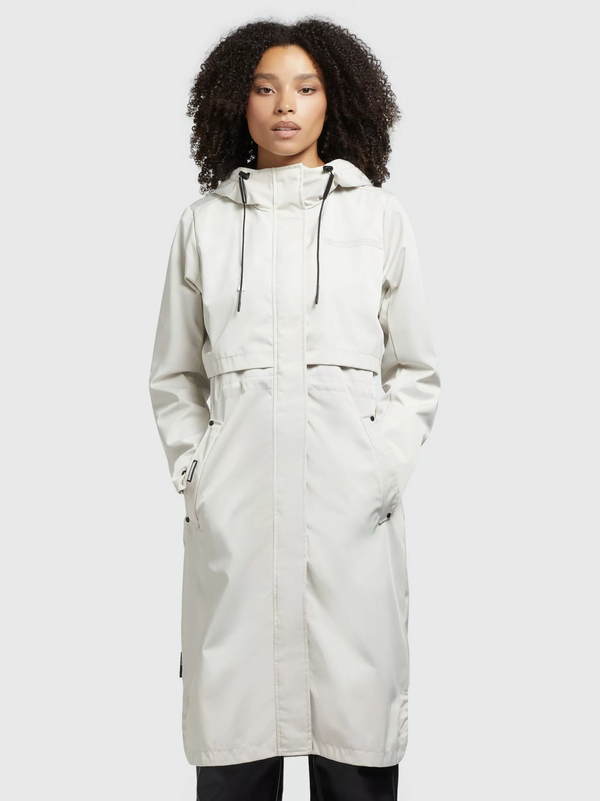 Khujo Manteaux De Mi-saison Manteau Mi-saison Jomana Femme Blanc Cassé 4 Khujo Manteaux De Mi-saison Manteau Mi-saison Jomana Femme Blanc Cassé – Image 2