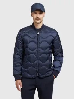 Khujo Vestes De Mi-saison Veste Mi-saison Picco Homme Bleu Marine -Magasin D'usine Khujo d02ab827f34d5982ca273ac9af0114fd