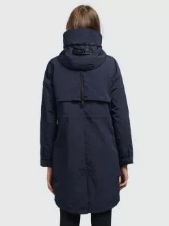 Khujo Manteaux De Mi-saison Manteau Mi-saison Adda2 Femme Bleu Foncé -Magasin D'usine Khujo d164adca43b7022bd787ba82c2807c4c