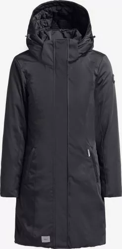 Khujo Manteaux Dhiver Manteau D’hiver Blossom Femme Noir