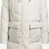 Khujo Manteaux Dhiver Manteau D’hiver Elvita Femme Blanc Cassé
