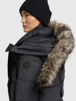 Khujo Manteaux Dhiver Manteau D’hiver LOLL Femme Anthracite -Magasin D'usine Khujo dbafb3daa4ef3746d0df594ee5610b65