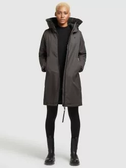 Khujo Manteaux De Mi-saison Manteau Mi-saison LISAD Femme Gris Foncé 14 Khujo Manteaux De Mi-saison Manteau Mi-saison LISAD Femme Gris Foncé -Magasin D'usine Khujo e04aadab7e40341130996e569eb05252