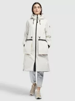 Khujo Manteaux De Mi-saison Manteau Mi-saison Paxi Femme Blanc -Magasin D'usine Khujo e0fd1a28c77a4698d62721b36a6d2b4c