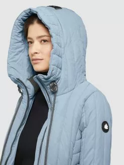 Khujo Manteaux De Mi-saison Manteau Mi-saison Jerry Femme Bleu Clair -Magasin D'usine Khujo e187a37008e777ccbbd69f7e0f50d141