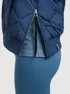 Khujo Vestes De Mi-saison Veste Mi-saison Leona Femme Bleu -Magasin D'usine Khujo e293bdfe7e965e62e23b287533366d33