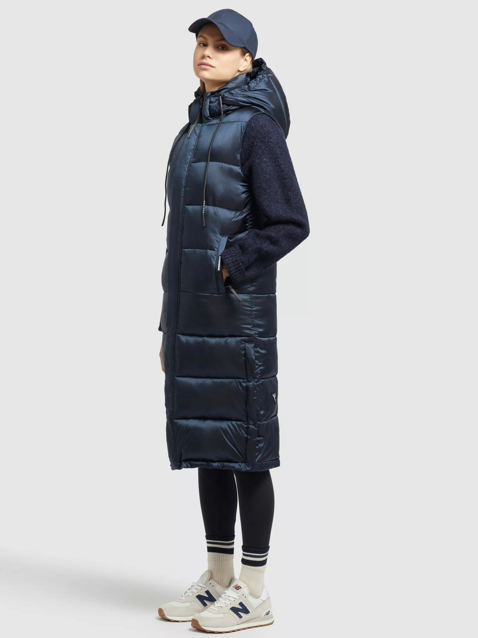 Khujo Vestes Sans Manches Gilet Tourin Femme Bleu Marine 7 Khujo Vestes Sans Manches Gilet Tourin Femme Bleu Marine – Image 5