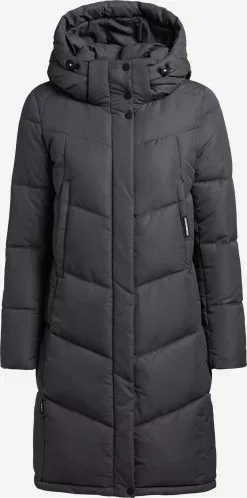 Khujo Manteaux Dhiver Manteau D’hiver Limetta Femme Graphite
