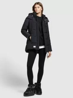 Khujo Vestes Dhiver Veste D’hiver Eunice Femme Noir -Magasin D'usine Khujo e75719ef78888026403a8b5f8110b450