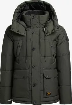 Khujo Vestes Dhiver Veste D’hiver Primero Homme Kaki