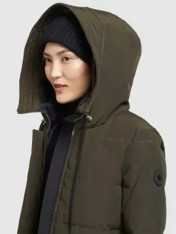 Khujo Manteaux Courts Manteau D’hiver Mats Femme Vert Foncé -Magasin D'usine Khujo e93abfbabbeec7fb9397732d6046c073