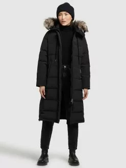 Khujo Manteaux Dhiver Manteau D’hiver LOLL Femme Noir -Magasin D'usine Khujo eab114175c0d6c2e9427c06a3c766364