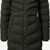 Khujo Manteaux Dhiver Manteau D’hiver Ingram Femme Noir