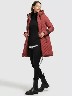 Khujo Manteaux Dhiver Manteau D’hiver Nita Femme Rouge Foncé -Magasin D'usine Khujo eeafc6b186772e6eac7243c370173c94