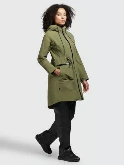 Khujo Parkas Parka Mi-saison Femme Olive -Magasin D'usine Khujo efbb40386e1f1940f67be3e79b73155b