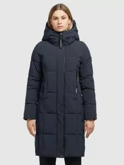 Khujo Manteaux De Mi-saison Manteau Mi-saison Namita Femme Bleu Marine -Magasin D'usine Khujo f090fa1079f2e6353c7088db3f43c1ce