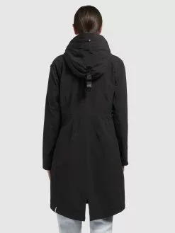 Khujo Parkas Parka Mi-saison Femme Noir -Magasin D'usine Khujo f55109525ff19c13f1e9375a44766b2e