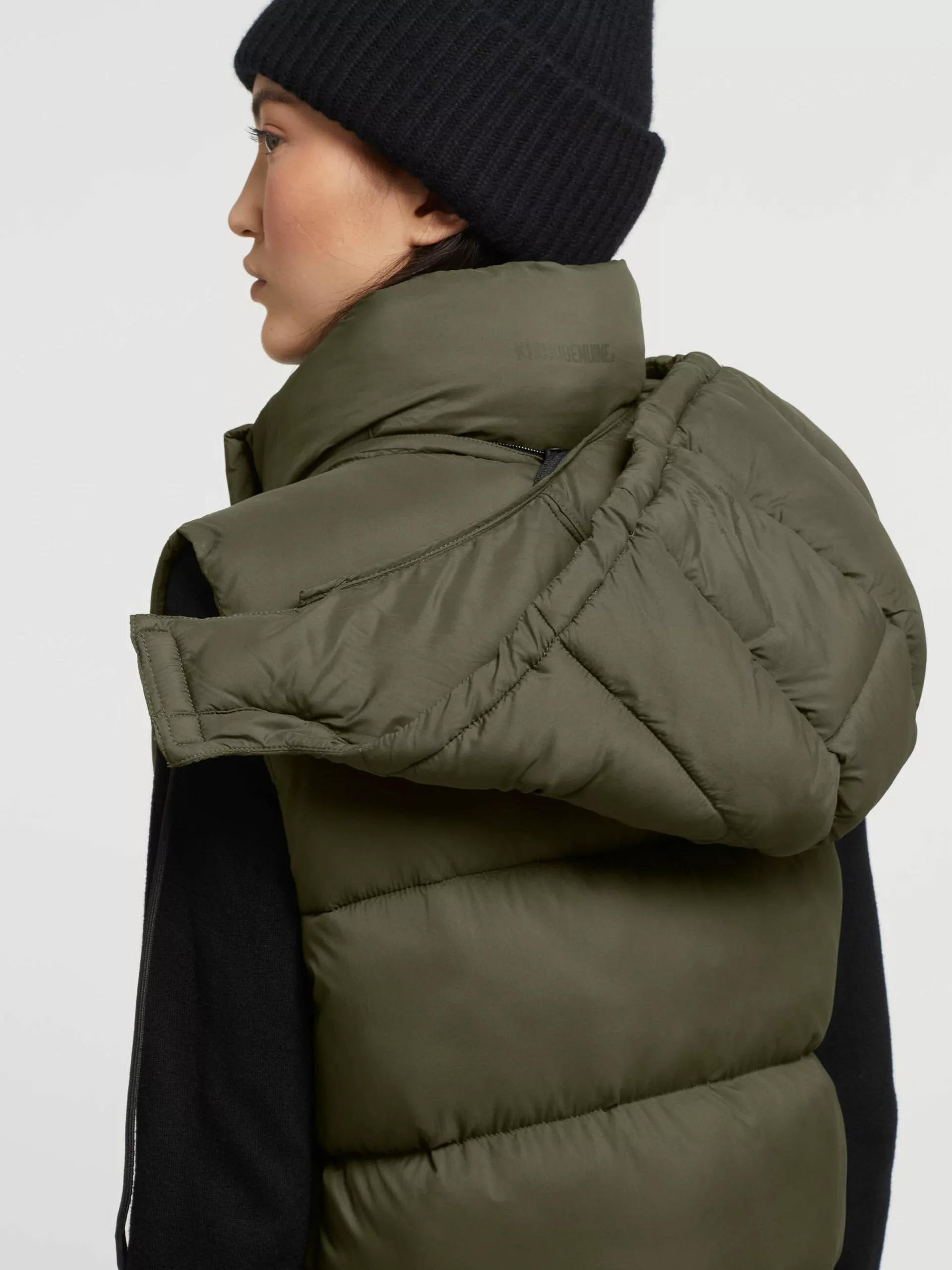 Khujo Vestes Sans Manches Gilet Eden Femme Kaki 10 Khujo Vestes Sans Manches Gilet Eden Femme Kaki – Image 8