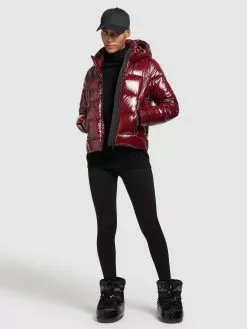 Khujo Vestes Dhiver Veste D’hiver Fala Femme Rouge Foncé -Magasin D'usine Khujo fbad1100bfe9696cce4d6a848f0ac46c