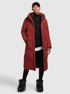 Khujo Manteaux De Mi-saison Manteau Mi-saison Femme Rouge Foncé -Magasin D'usine Khujo fcf5d934194bca564edcaea1e89a08a8