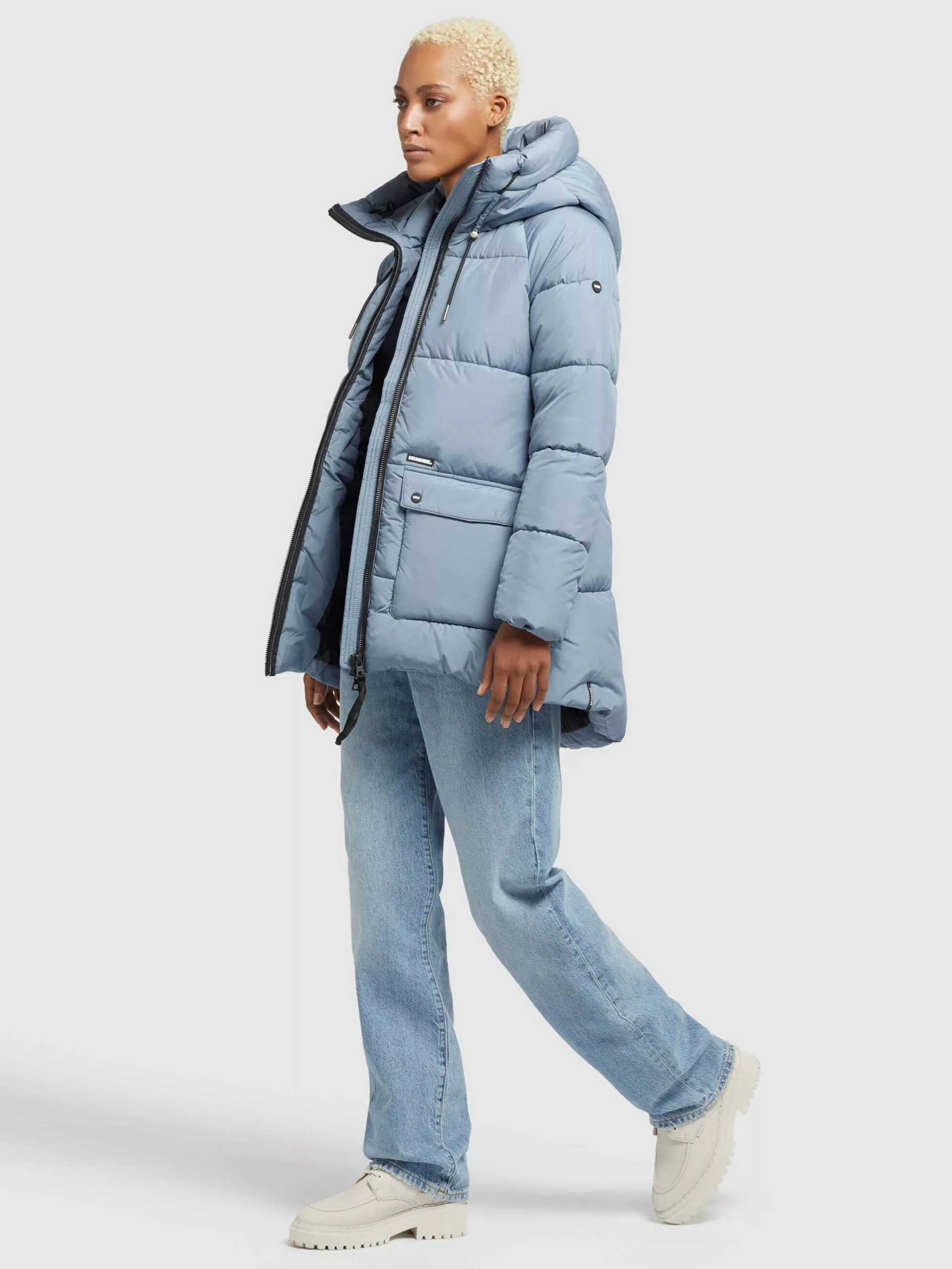 Khujo Vestes De Mi-saison Veste Mi-saison Pheobe Femme Bleu Clair 8 Khujo Vestes De Mi-saison Veste Mi-saison Pheobe Femme Bleu Clair – Image 6