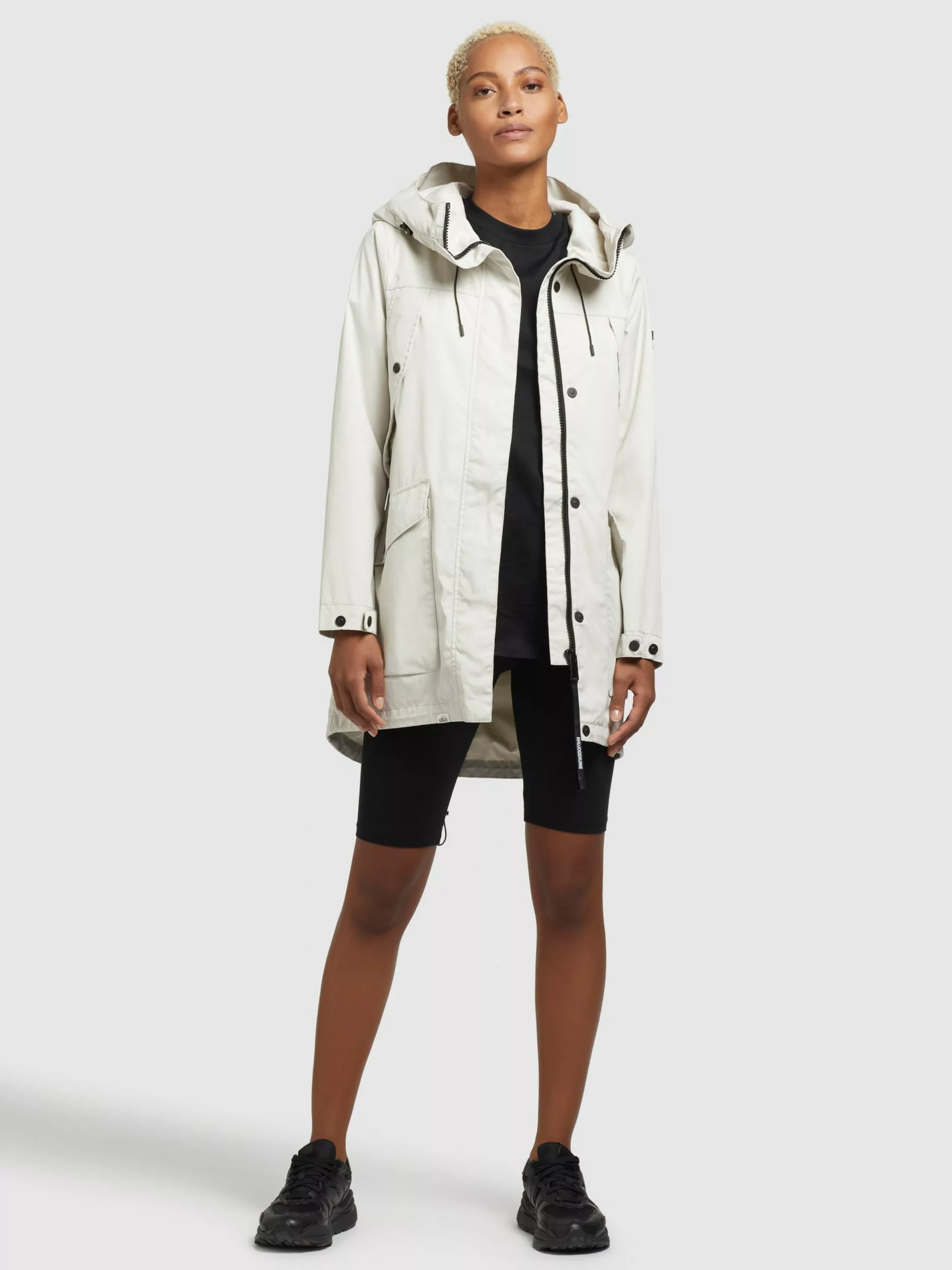 Khujo Manteaux De Mi-saison Manteau Mi-saison AIRA Femme Gris Clair 7 Khujo Manteaux De Mi-saison Manteau Mi-saison AIRA Femme Gris Clair – Image 5