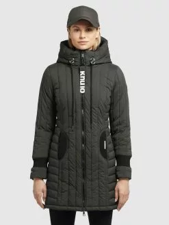 Khujo Vestes Dhiver Veste D’hiver Jerry Femme Olive -Magasin D'usine Khujo fe4f435e9615141ebbc47ed46c922b30