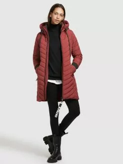 Khujo Manteaux Dhiver Manteau D’hiver Nita Femme Rouge Foncé -Magasin D'usine Khujo ff1bd1c4ba6542cbc65092e20295bc2b