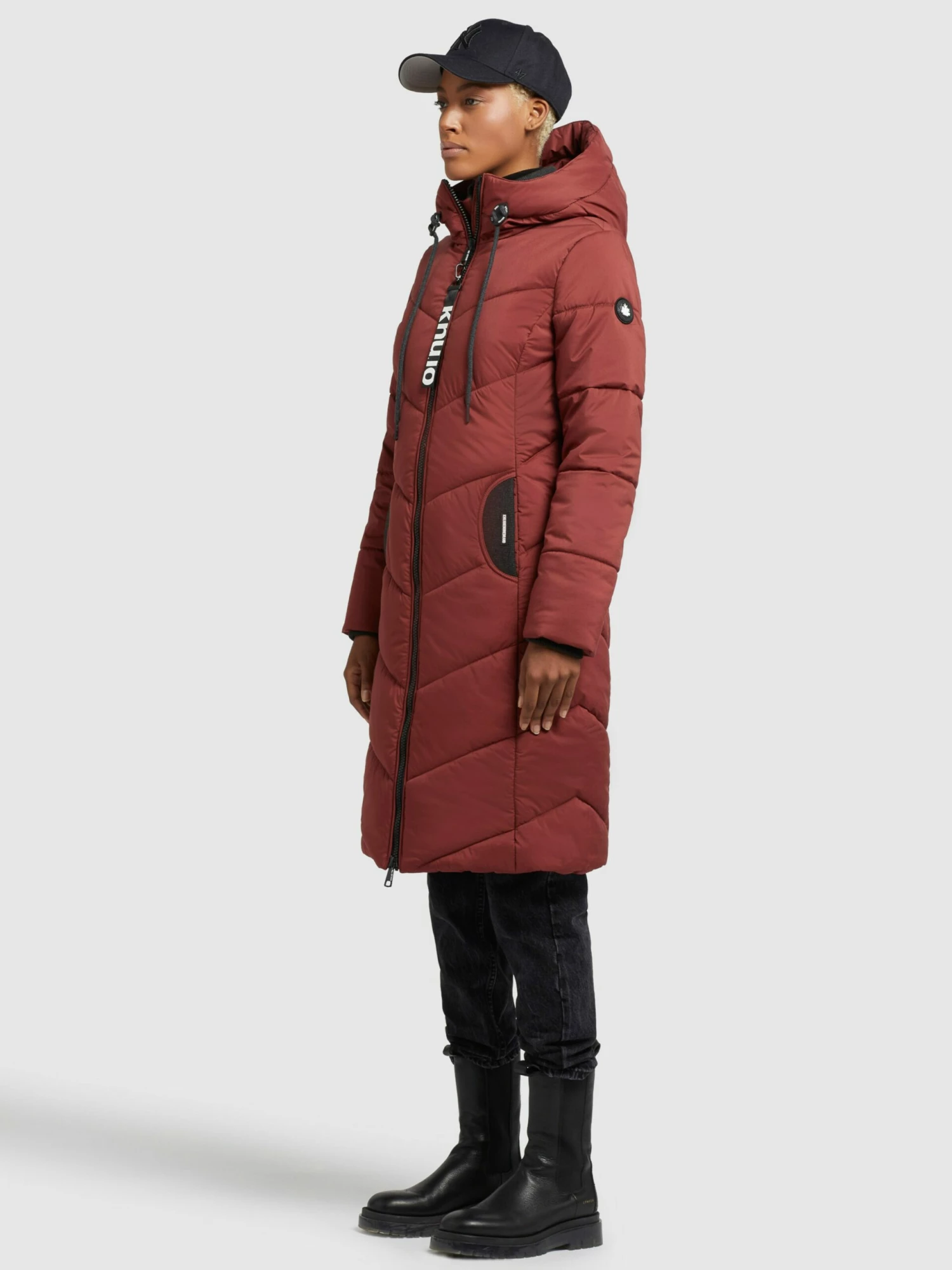 Khujo Manteaux De Mi-saison Manteau Mi-saison Aribay Femme Rouge Rouille 5 Khujo Manteaux De Mi-saison Manteau Mi-saison Aribay Femme Rouge Rouille – Image 3