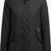 Khujo Parkas Parka Mi-saison Femme Noir