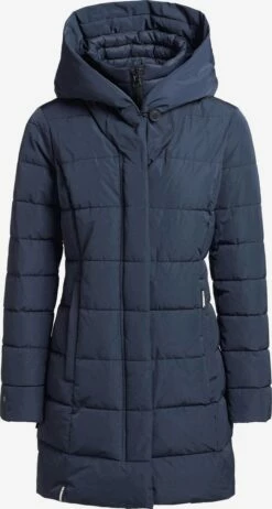 Khujo Manteaux Courts Manteau D’hiver Floyt Femme Bleu Foncé