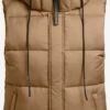 Khujo Vestes Sans Manches Gilet Eden Femme Noisette