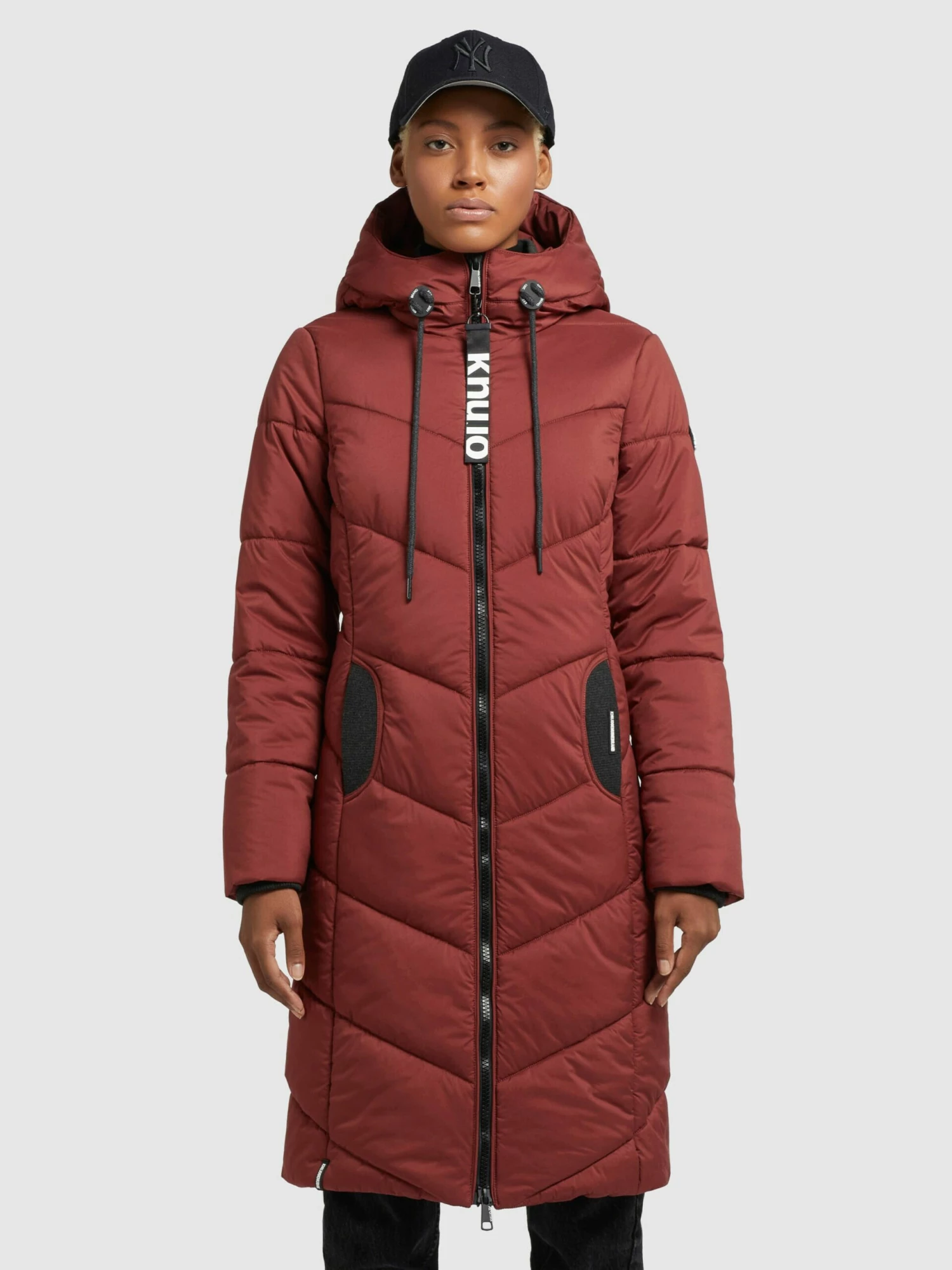 Khujo Manteaux De Mi-saison Manteau Mi-saison Aribay Femme Rouge Rouille 4 Khujo Manteaux De Mi-saison Manteau Mi-saison Aribay Femme Rouge Rouille – Image 2